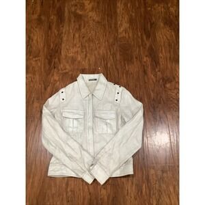 Barbara Bui Initials Linen Jacket Size S/38